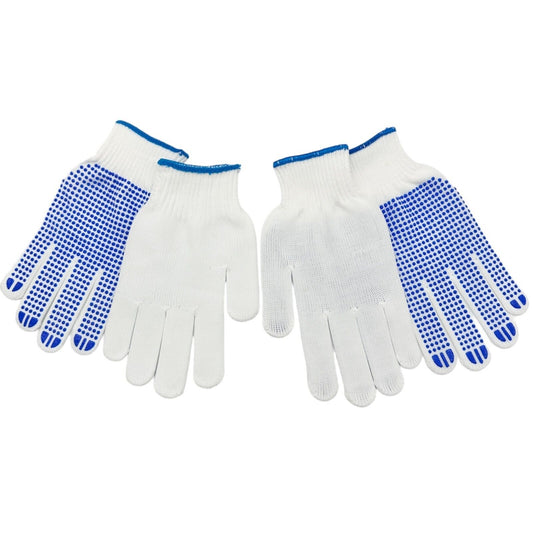 Two Pairs of White and Blue Grip Gloves Brand New Never Worn