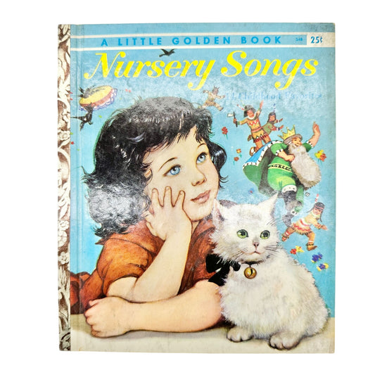 1959 Little Golden Book Nursery Songs 14 Childhood Favs Saviozzi Illustrations