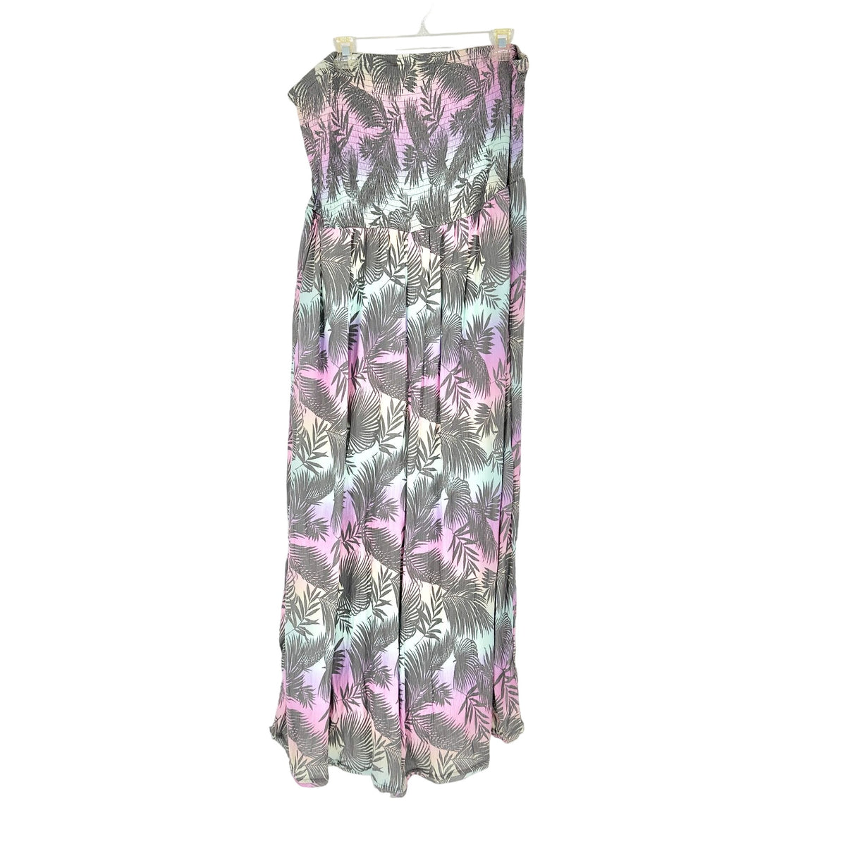 Torrid Jumpsuit Womens 2X 18 20 Smocked Gauze Gradient Shadow Leaves Multicolor