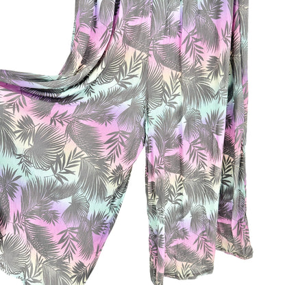 Torrid Jumpsuit Womens 2X 18 20 Smocked Gauze Gradient Shadow Leaves Multicolor