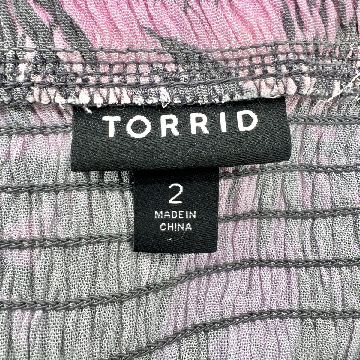 Torrid Jumpsuit Womens 2X 18 20 Smocked Gauze Gradient Shadow Leaves Multicolor