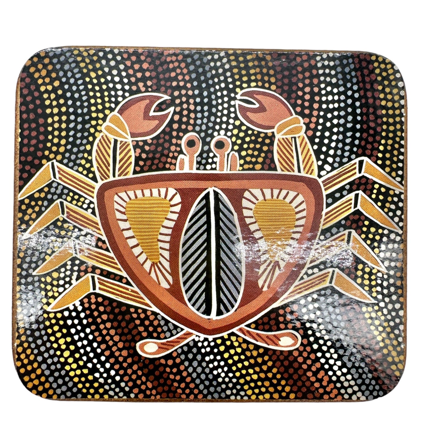 The Australian Collection Box of 6 Coasters Kangaroo Crocodile Turtle