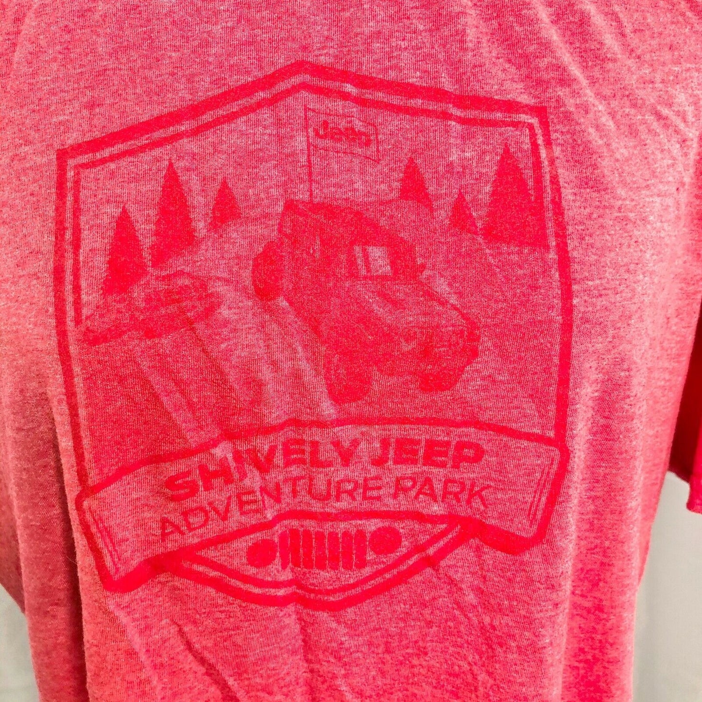 Shively Jeep Adventure Park Chambersburg PA Shirt Red X-Large EUC