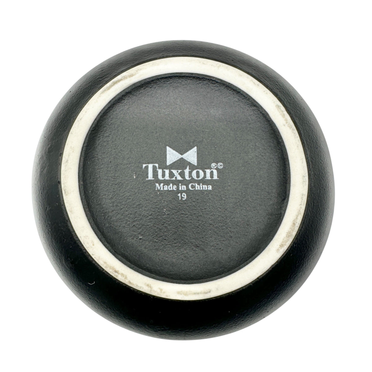 Tuxton Black Matte Ceramic Bowl 12 Oz Witches Cauldron Minor Cosmetic Flaws
