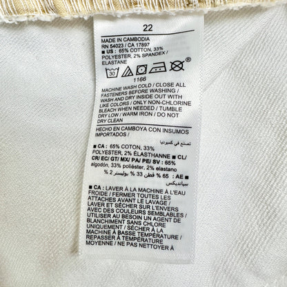 Old Navy WOW Super Skinny Denim Pants Womens 22 White High-Rise Stretchy NWT
