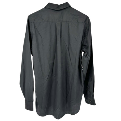 University Of Kentucky Shirt Mens M Embroidered Black Button-Down Port Authority