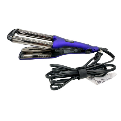 Ion Titanium Pro Triple Barrel Waver Hair Styling Tool Purple 12” Model 301197