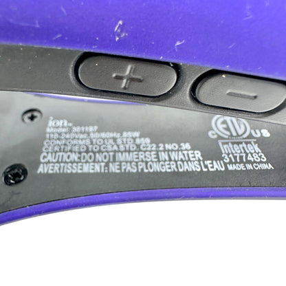 Ion Titanium Pro Triple Barrel Waver Hair Styling Tool Purple 12” Model 301197