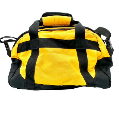 Timberland Duffle Bag Yellow and Black Mesh With Adjustable Shoulder Strap EUC