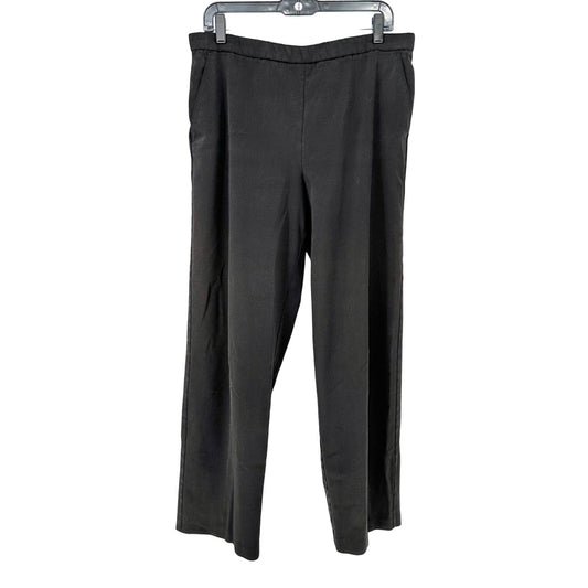 Briggs New York Pants Womens Size 16 Black Wide-Leg Stretchy Comfortable