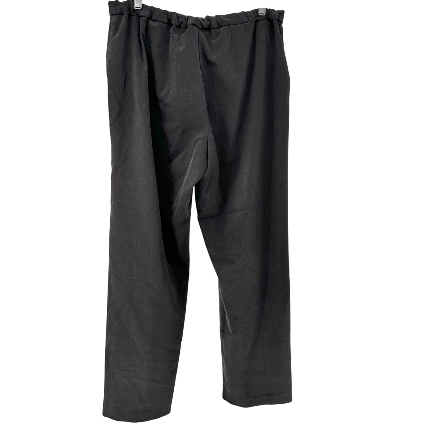 Briggs New York Pants Womens Size 16 Black Wide-Leg Stretchy Comfortable