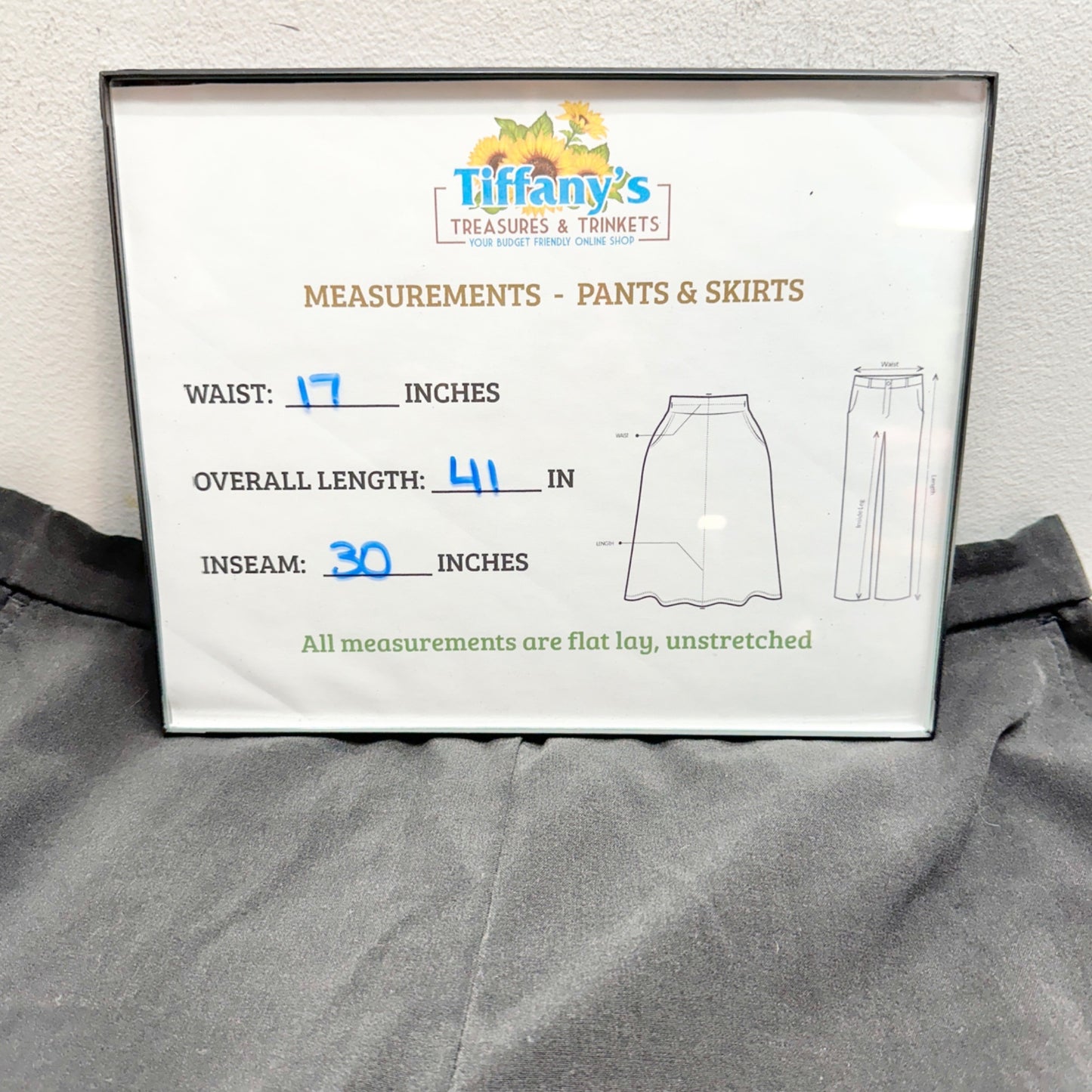 Briggs New York Pants Womens Size 16 Black Wide-Leg Stretchy Comfortable