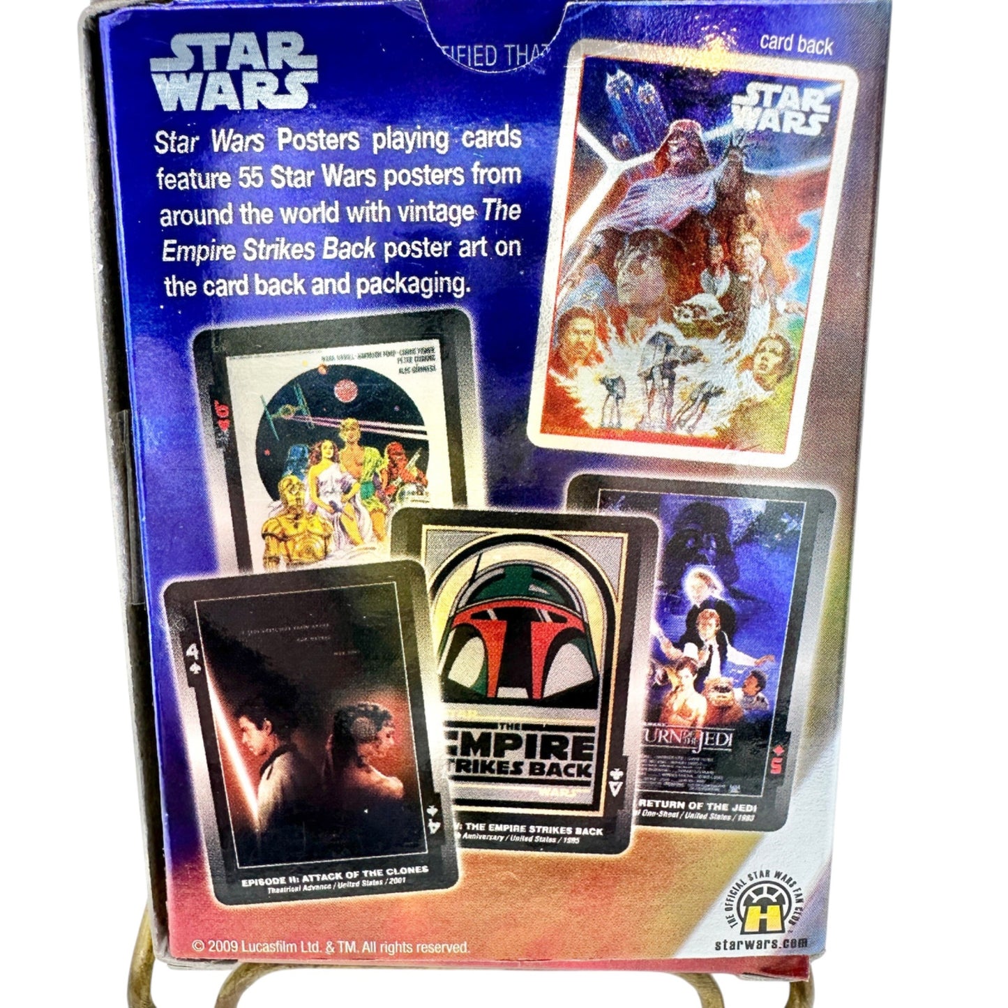 Star Wars Empire Strikes Back 2 packs Playing Cards in Metal Tin Cartamundi 2009