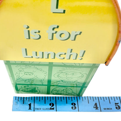 Sesame Street Collectible Tin Lunch Box L For Lunch Grover Elmo Cookie Monster