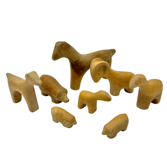 Antonio Vitali Vintage Creative Playthings 8 pcs Wood Farm Animals Playforms MCM
