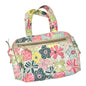 Thirty One Free Spirit Floral Cosmetic Travel Bag Top Zip Side Pocket Easy Clean
