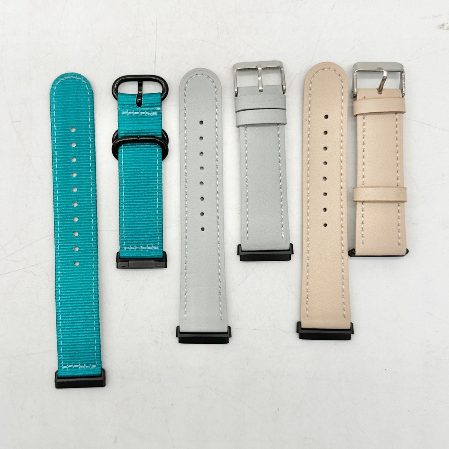 Fitbit Sense Replacement Bands and Charger Bundle Blue Gray Tan Beige NEW