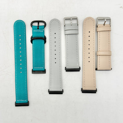 Fitbit Sense Replacement Bands and Charger Bundle Blue Gray Tan Beige NEW