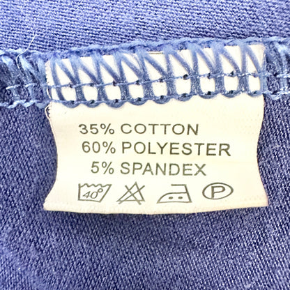 Womens Casual Dress XL A-Line Navy Blue SS Pockets Cotton Blend Soft Lightweight
