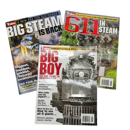 Model Trains Magazine Bundle Big Boy 611 Big Steam Issues Collectors Reference