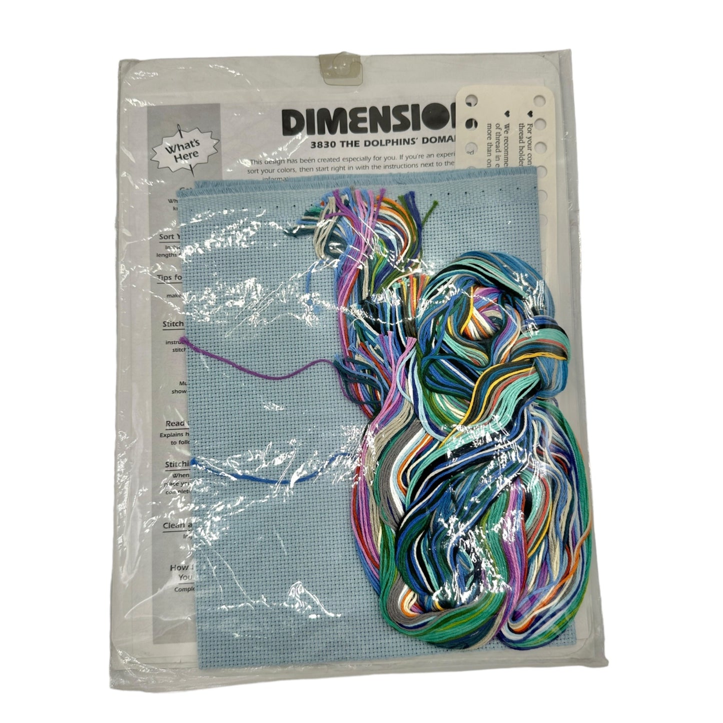 Dimensions Counted Cross Stitch Kit 3830 THE DOLPHINS DOMAIN Complete NIP