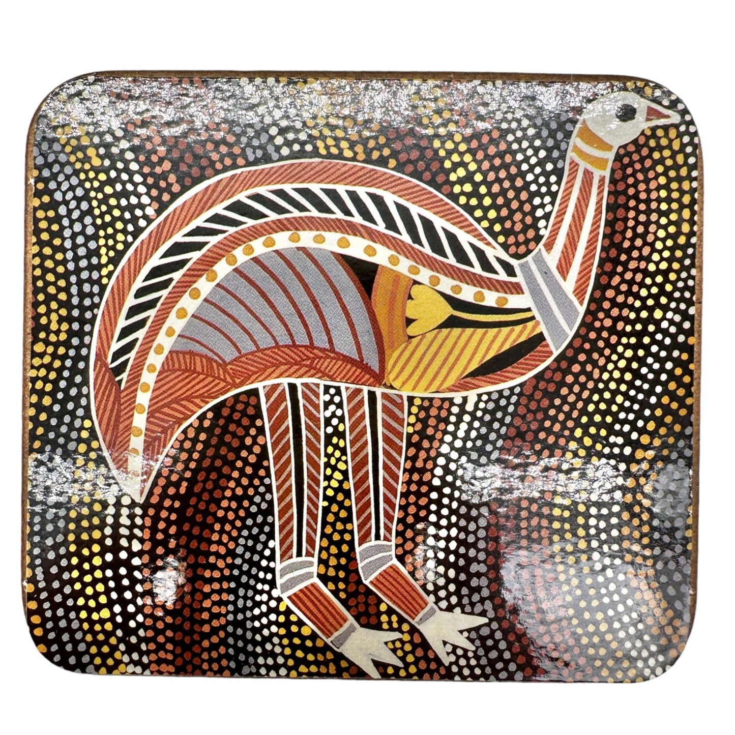 The Australian Collection Box of 6 Coasters Kangaroo Crocodile Turtle