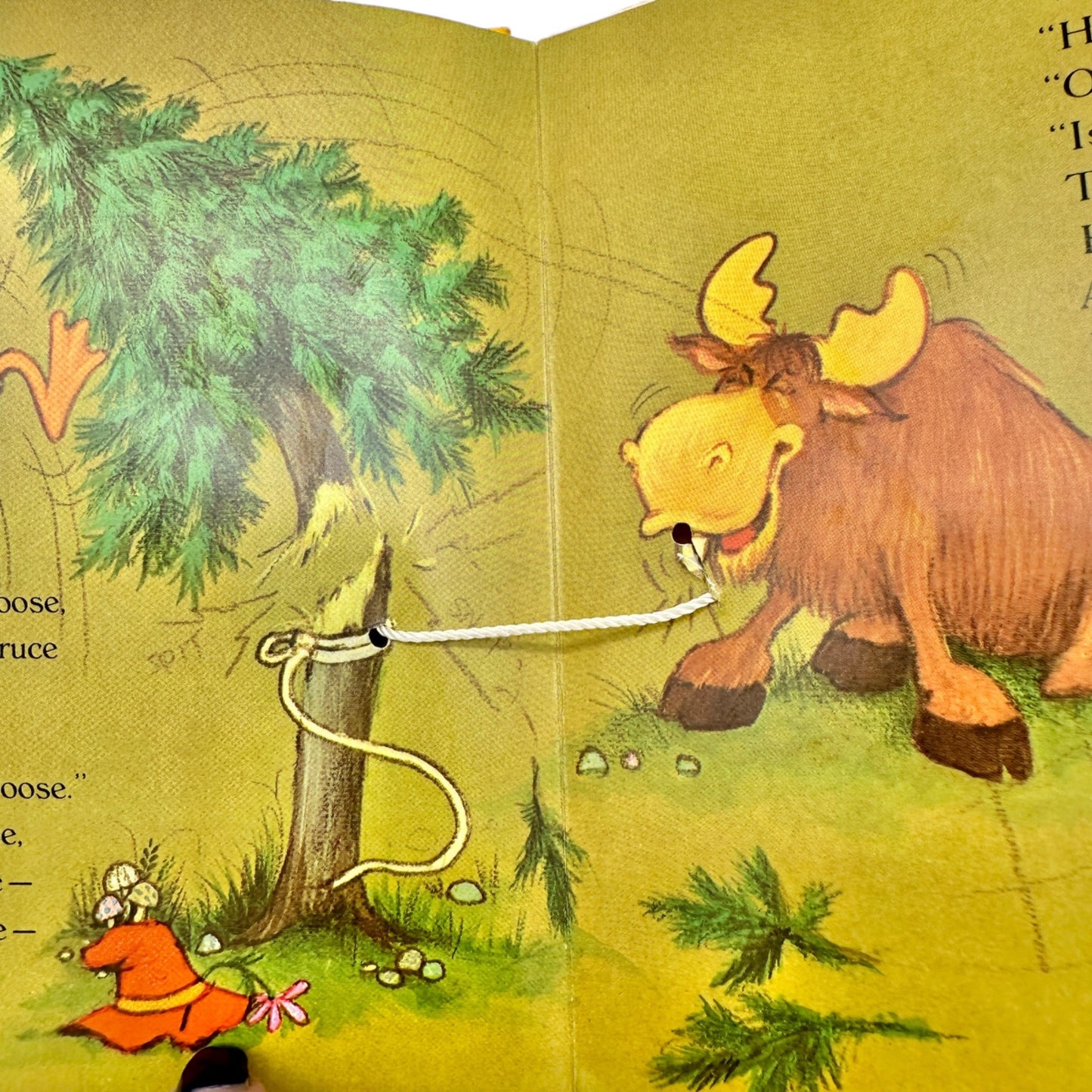 Bruce's Loose Tooth Hallmark Play-Time Book (1974) String Intact Excellent Vintage Book