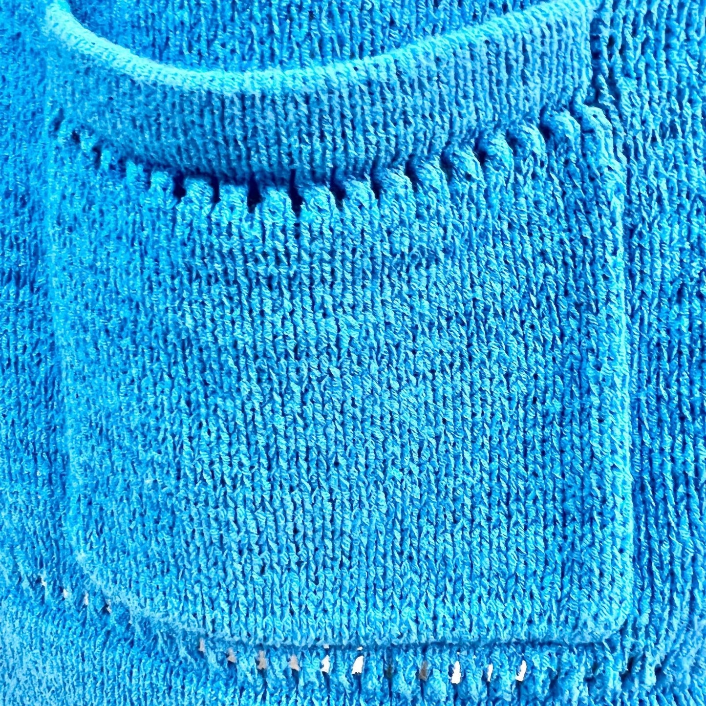 Chico's Cardigan Sweater Womens US Size 8 Med Blue Long Sleeve (Chicos Size 1)