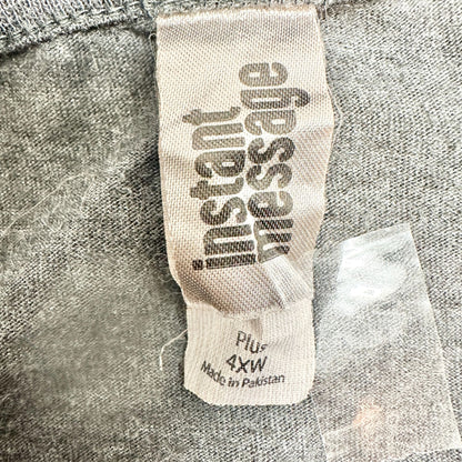 Im Not Doing Sht Today Graphic Lounge Sleep Dress 4X Gray Soft Instant Message