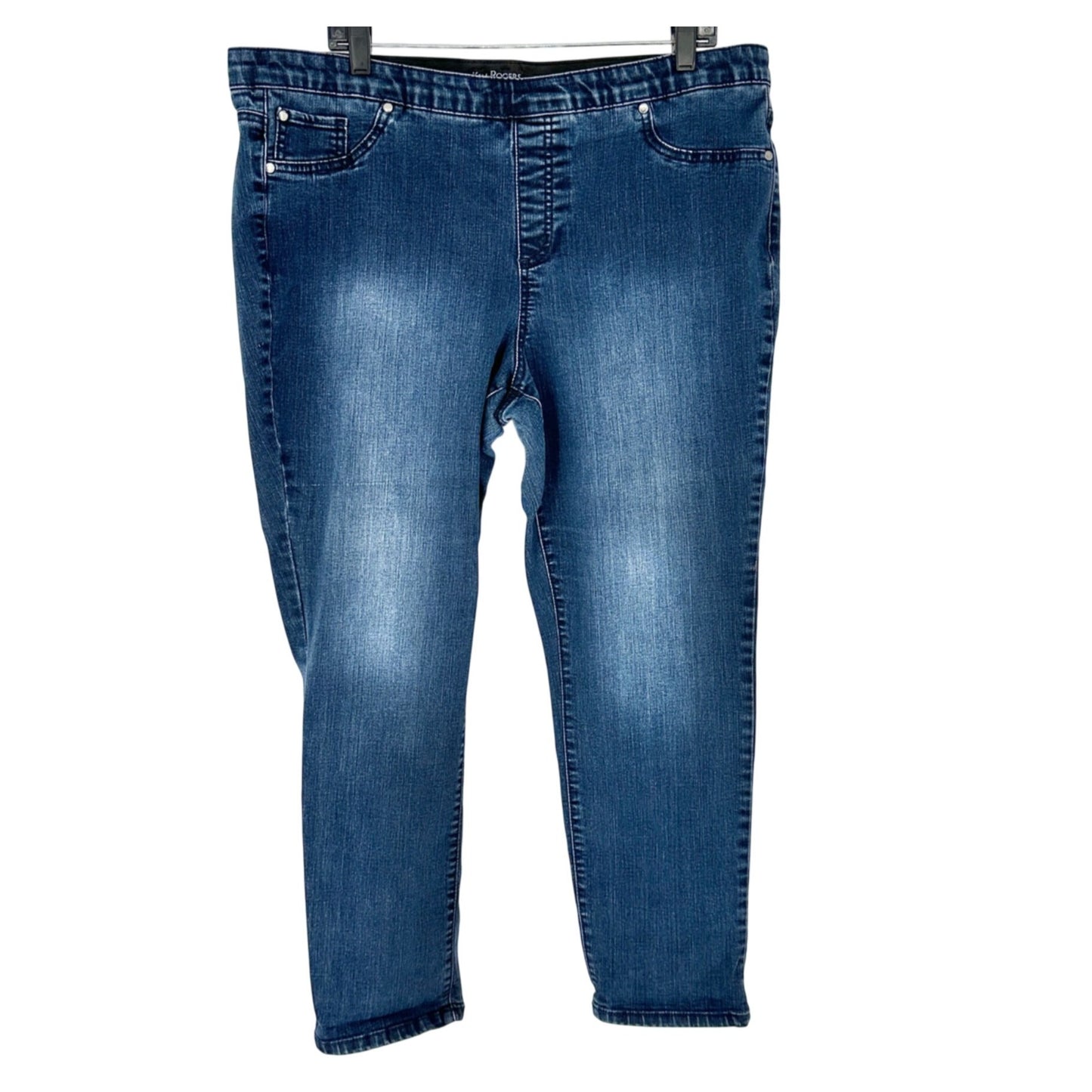 Kim Rogers Curvy Denim Jeans Womens 18WS Stretchy Blue Wash Comfort Fit