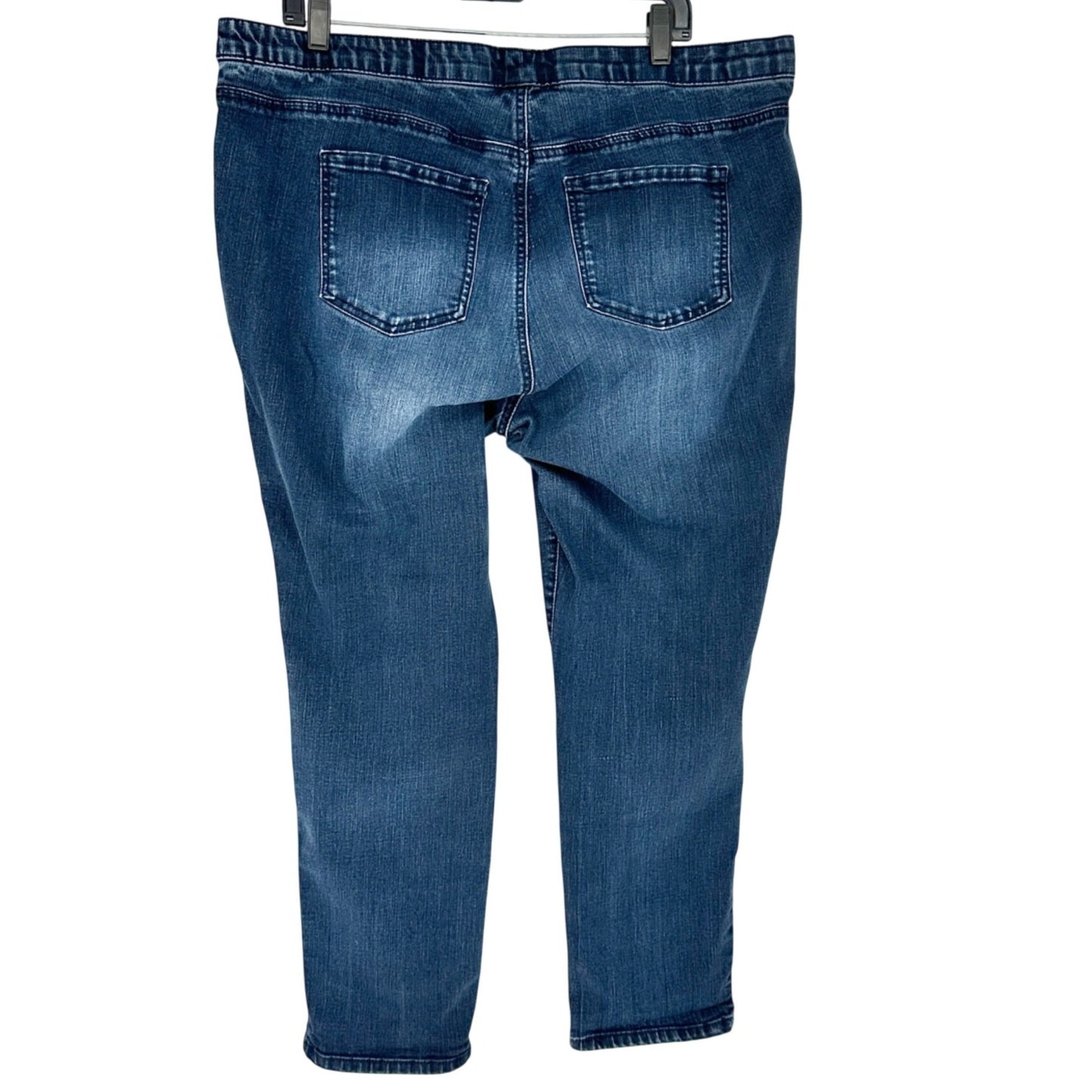 Kim Rogers Curvy Denim Jeans Womens 18WS Stretchy Blue Wash Comfort Fit