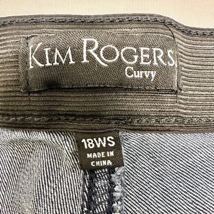 Kim Rogers Curvy Denim Jeans Womens 18WS Stretchy Blue Wash Comfort Fit