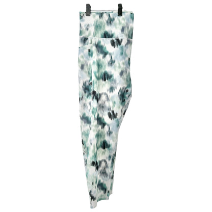 Marika Leggings Womens 2X Green Gray Tie-Dye Stretch High-Waist