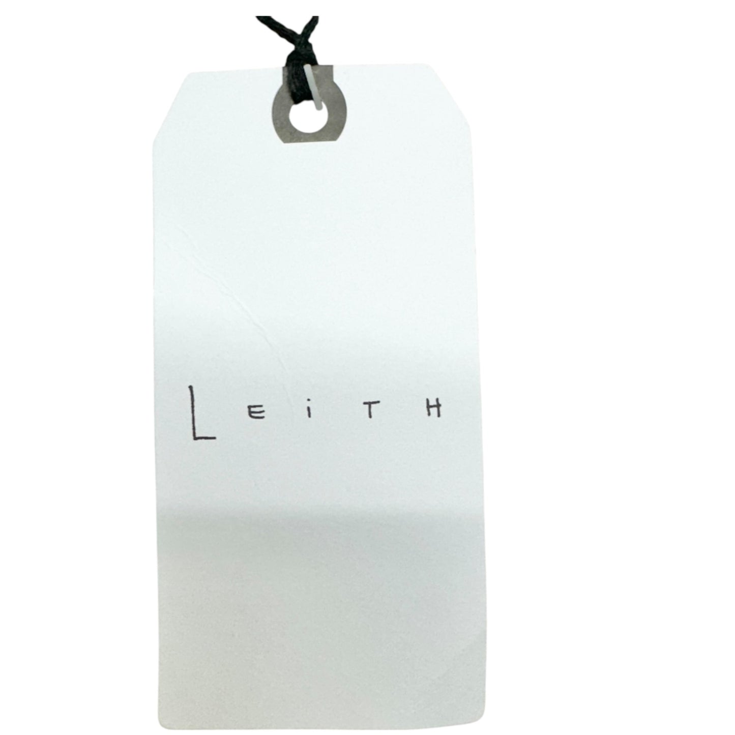 Leith Dress Womens M Blue Ditsy Floral Tie-Waist Ruffled Hem Sheer Long Sleeves