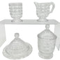 Vintage 4 Pc Childrens Table Set Tappan Glass TS-53 Sugar Creamer Goblet Butter