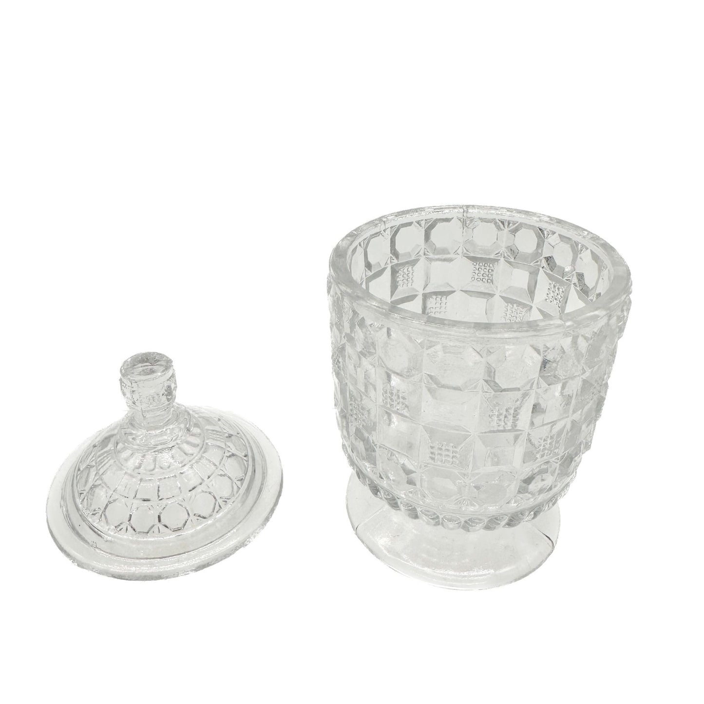 Vintage 4 Pc Childrens Table Set Tappan Glass TS-53 Sugar Creamer Goblet Butter