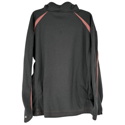 Badger Sport Pullover Jacket XL 1/4 Zip Middletown Football Gray Orange