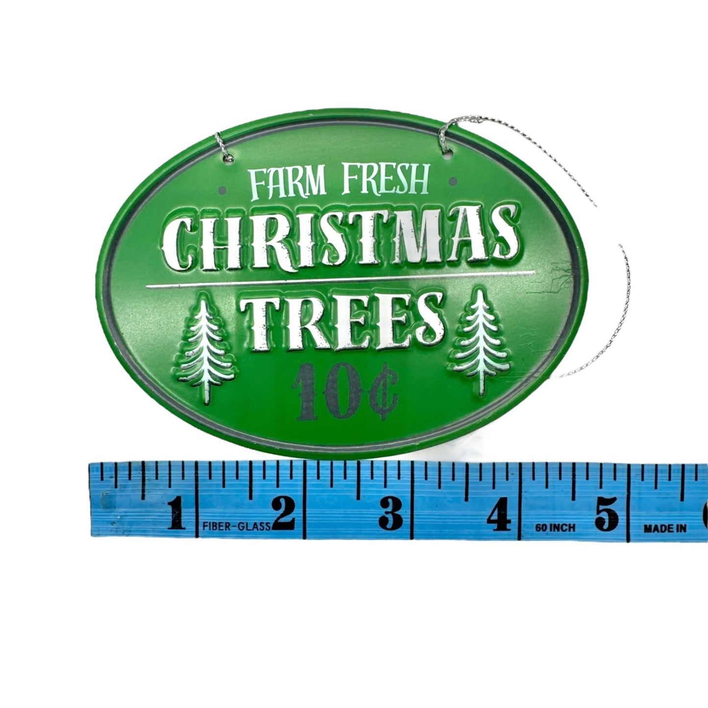 Christmas Winter Set Kitchen Towel 15x25 plus 2 Matching Tree Themed Ornaments