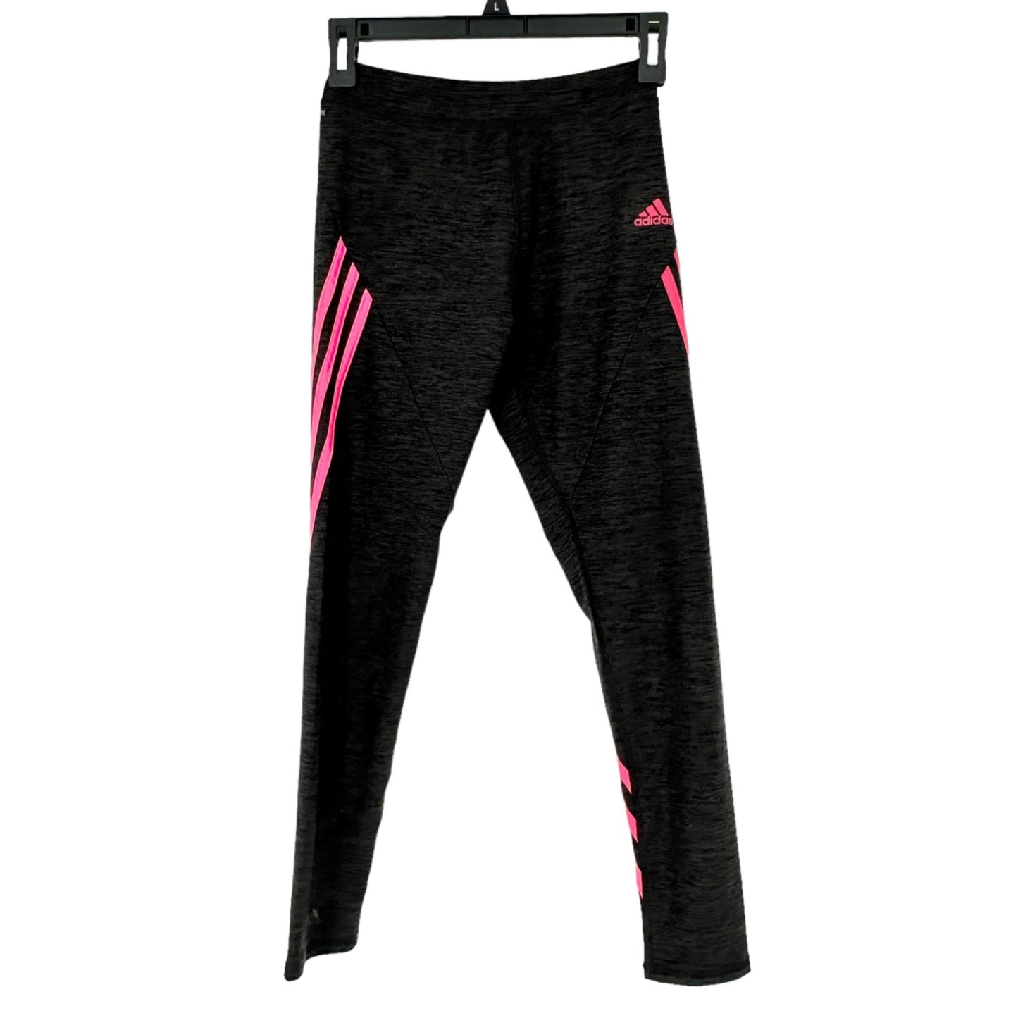 ADIDAS Climalite Leggings Youth L (14) Steel Pink Stripes