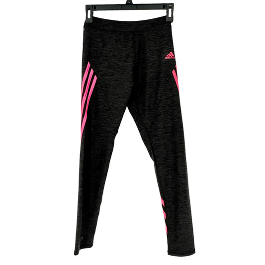 ADIDAS Climalite Leggings Youth L (14) Steel Pink Stripes