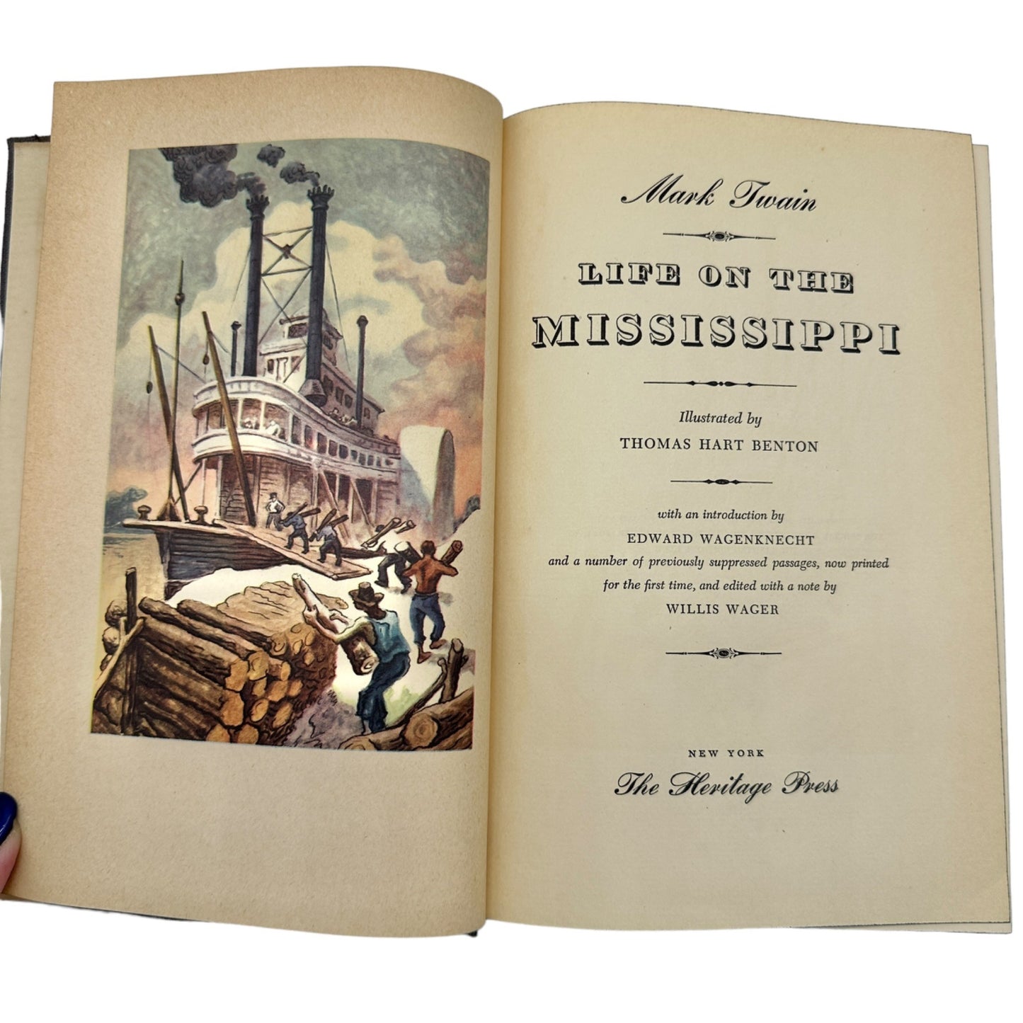 Life on the Mississippi, Mark Twain (1944 Hardcover)