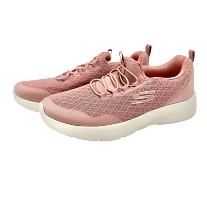 Skechers Memory Foam Slip On Sneakers Womens US 7 Pink Lightweight Comfort Shoes