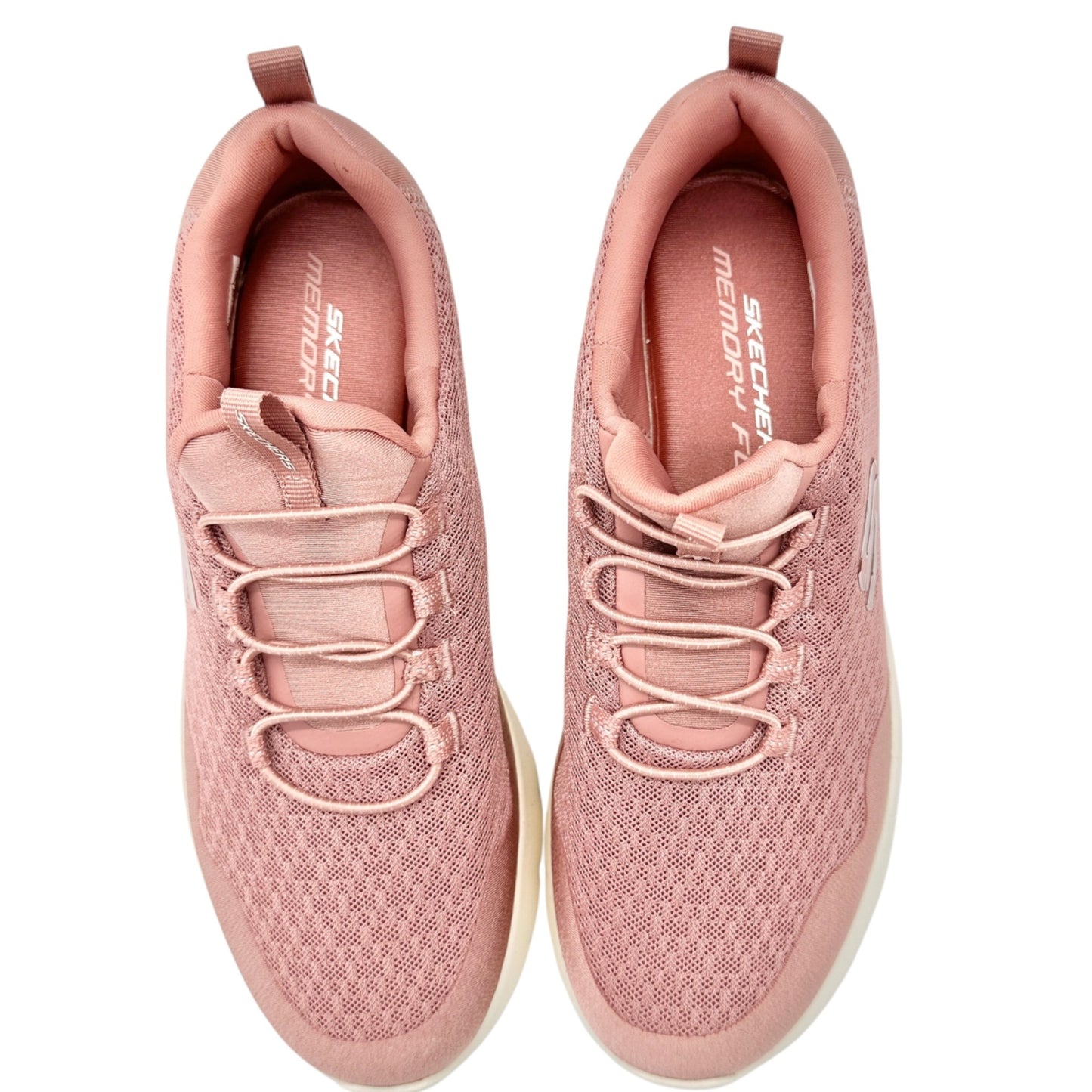 Skechers Memory Foam Slip On Sneakers Womens US 7 Pink Lightweight Comfort Shoes