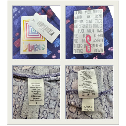 LuLaRoe Julia Dress Lot Of 2 Small Knee-Length Striped & Geometric Patterns New