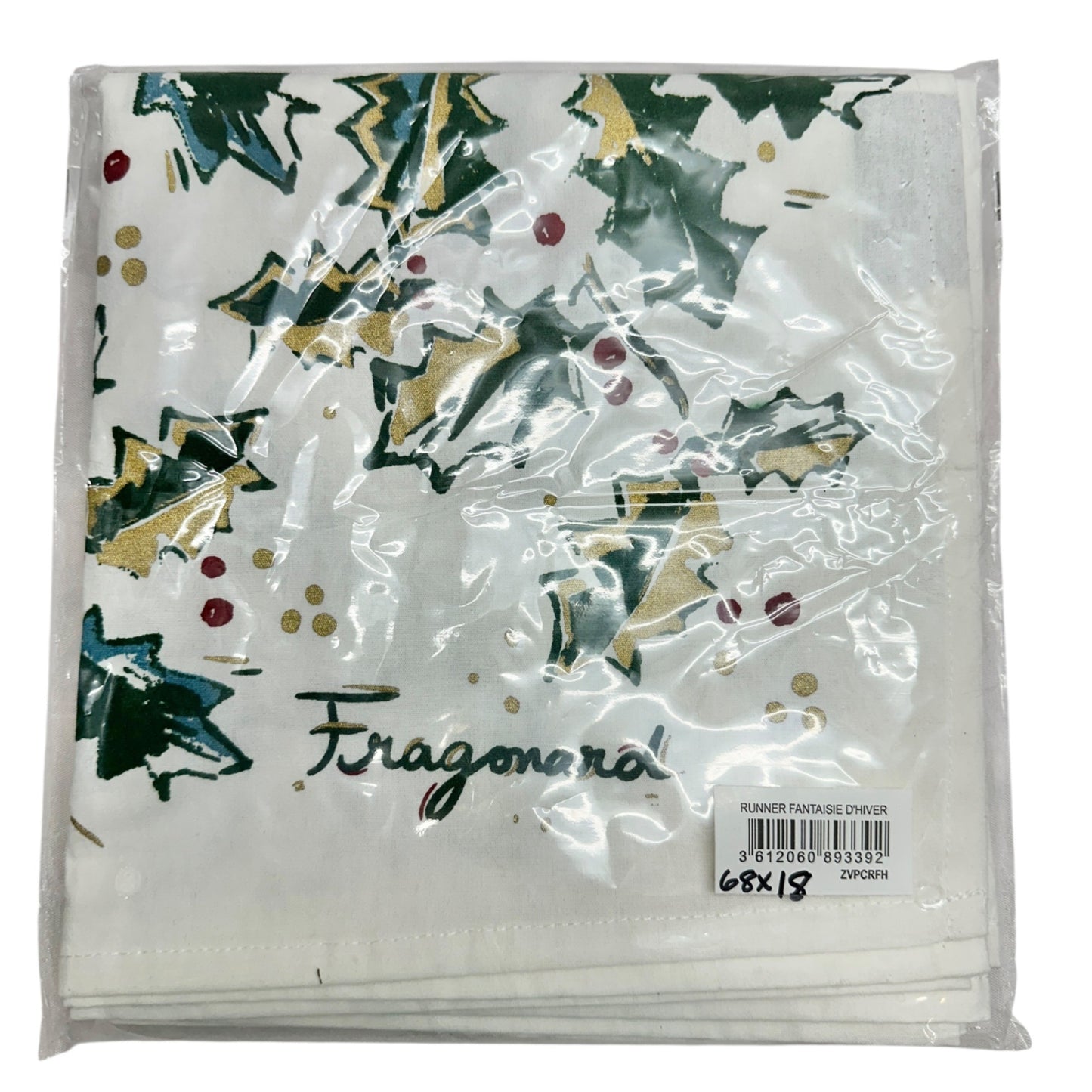 Fragonard Winter Fantasy Cotton Table Runner 68x18 Inches New Christmas Decor