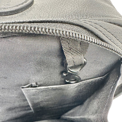 Targus Black Leather Briefcase Multiple Compartments Removable Shoulder Strap