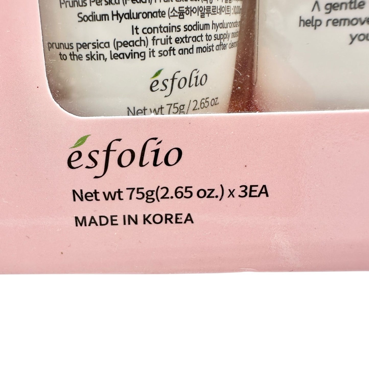 Esfolio Cleansing Foam Set Of 3 With Hyaluronic Acid Peach & Snail For All Skin