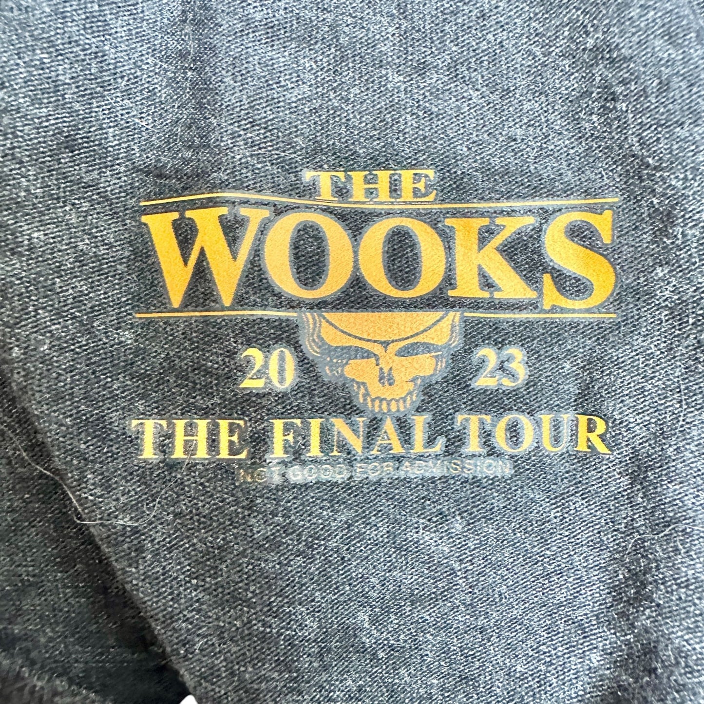 The Wooks "The Final Tour" Dead & Co 2023 T-Shirt Large Heathered Black by Bella