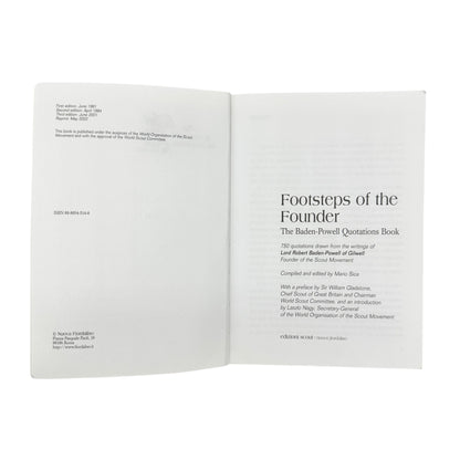 Footsteps Of The Founder The Baden Powell Quotations Book 2002 Edition Scouts