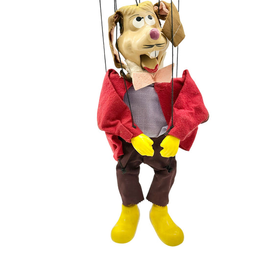 Vintage 1950s March Hare Marionette Alice In Wonderland Peter Puppet Playthings